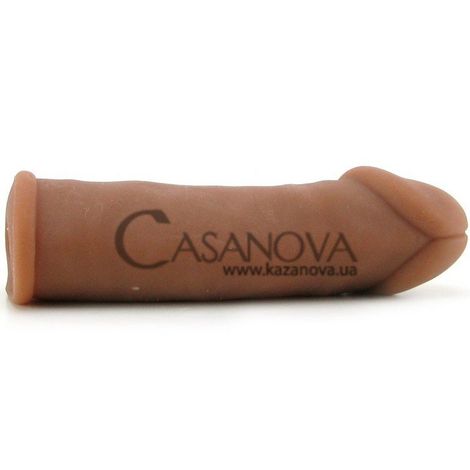 Основное фото Удлиняющая насадка Futurotic Penis Extender коричневая