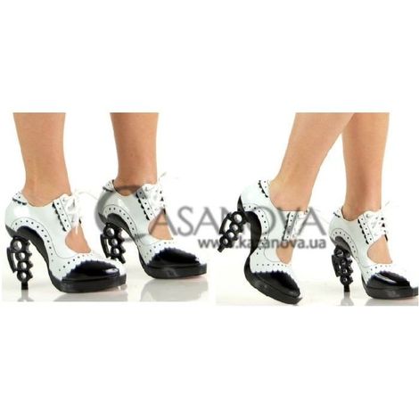 Основне фото Жіночі туфлі Leg Avenue Shoes Mafia біло-чорні