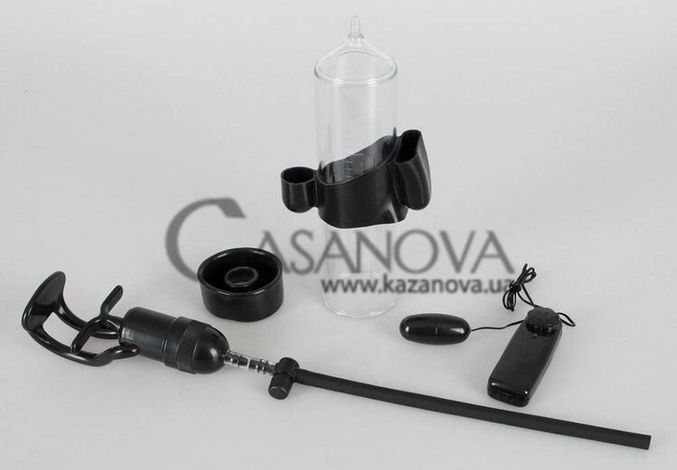 Основное фото Вакуумная вибропомпа Mister Boner Vibrating Power Pump прозрачная с чёрным
