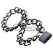 Додаткове фото Металеві манжети Tom of Finland Locking Chain Cuffs сірі