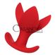 Додаткове фото Анальний розширювач ToDo Expander Plug Flower червоний 9 см