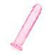 Дополнительное фото Фаллоимитатор на присоске RealRock Crystal Clear Dildo розовый 20 см