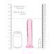 Дополнительное фото Фаллоимитатор на присоске RealRock Crystal Clear Dildo розовый 20 см