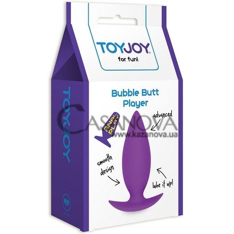 Основное фото Анальная пробка Bubble Butt Player Advanced фиолетовая 10 см