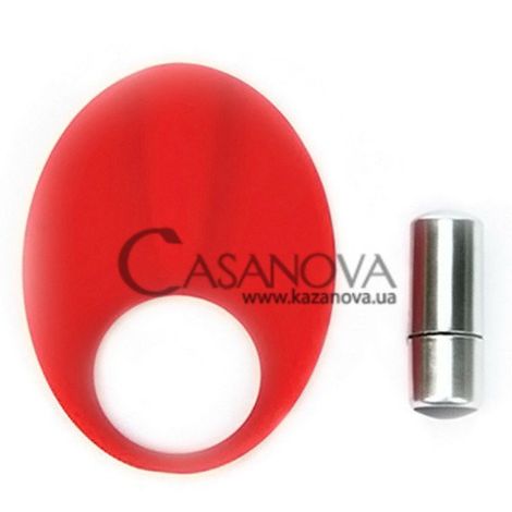 Основное фото Виброкольцо-стимулятор TLC Caliber Vibrating Silicone Cock Ring красное