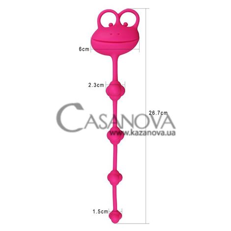 Основное фото Анальная цепочка Psyche's Premium Anal Beads 10.5" Long розовая 26,7 см