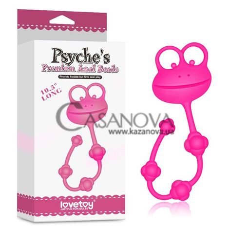 Основное фото Анальная цепочка Psyche's Premium Anal Beads 10.5" Long розовая 26,7 см