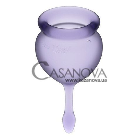 Основное фото Набор из 2 менструальных чаш Satisfyer Feel Good фиолетовый