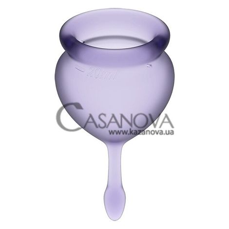 Основное фото Набор из 2 менструальных чаш Satisfyer Feel Good фиолетовый