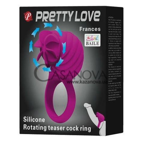 Основное фото Виброкольцо-стимулятор с лопастями Pretty Love Frances пурпурное