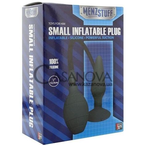 Основное фото Анальная пробка-расширитель Menz Stuff Small Inflatable Plug чёрная 13 см
