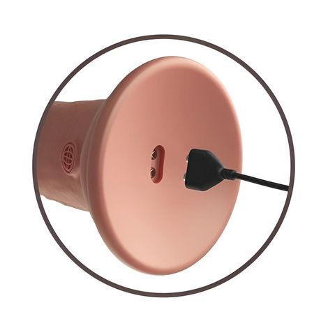 Основное фото Реалистичный фаллоимитатор на присоске Pipedream King Cock Elite 7 inch телесный 21 см