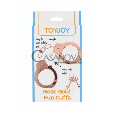 Основне фото Toy Joy Rose Gold Fun Cuffs рожеве золото