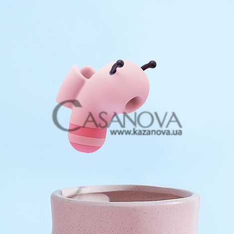 Основне фото Вакуумний стимулятор з мікрострумами CuteVibe Beebe рожевий 6,5 см