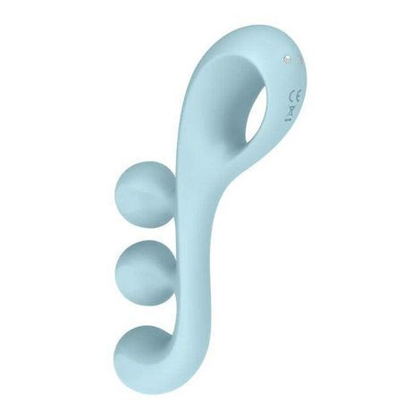 Основное фото Вибратор Satisfyer Tri Ball 2 голубой 20,5 см