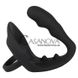 Додаткове фото Ерекційні кільця та анальний стимулятор Black Velvets Ring & Plug чорні 10,5 см