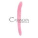 Додаткове фото Двосторонній фалоімітатор Hi-Rubber Born To Create Pleasure 17.7 Inch рожевий 45 см