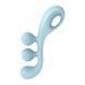 Вибратор Satisfyer Tri Ball 2 голубой 20,5 см