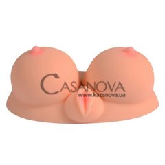 Основне фото Штучна вібровагіна з грудьми Ashery Big Sexy Breast тілесна