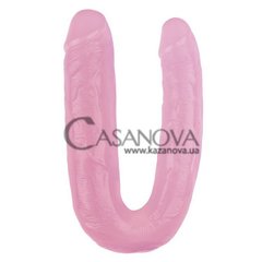 Основне фото Подвійний фалоімітатор Hi-Rubber Born To Create Pleasure 17,7 рожевий 45 см