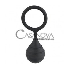 Основне фото Ерекційне кільце з обтяженням Black Velvets Cock Ring & Weight чорне