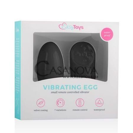Основное фото Виброяйцо EasyToys Vibrating Egg чёрное