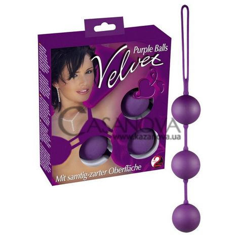 Основное фото Вагинальные шарики Velvet Purple Balls фиолетовые