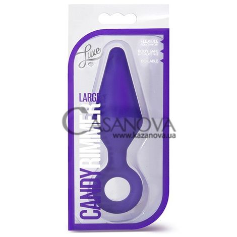 Основне фото Анальна пробка Luxe Candy Rimmer Large фіолетовий 13,2 см