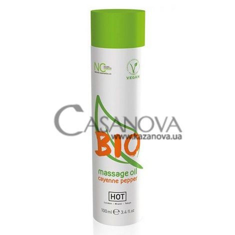 Основное фото Массажное масло Hot Bio Massage Oil Cayenne Pepper стручковый перец 100 мл