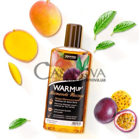 Основное фото Массажное масло с разогревающим эффектом Warmup манго и маракуйя 150 мл