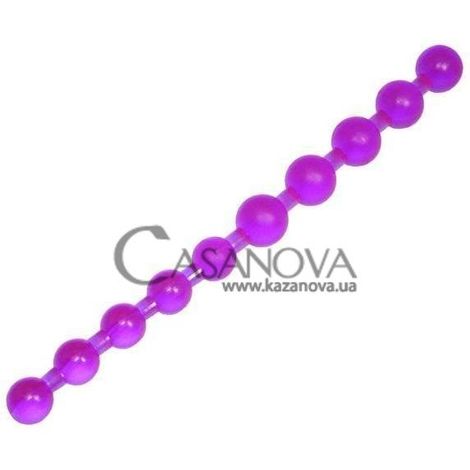 Основне фото Анальні буси Jumbo Jelly Thai Beads фіолетові 28 см