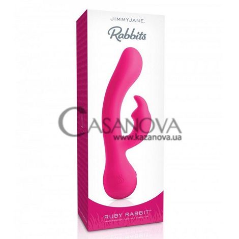 Основное фото Rabbit-вибратор Ruby Rabbit розовый 19 см