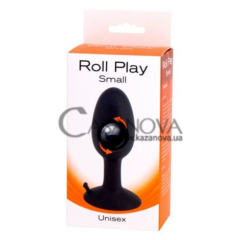 Основное фото Анальная пробка Roll Play Small чёрная 8 см