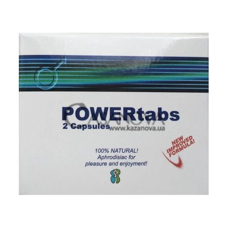 Основное фото Возбуждающие таблетки Power Tabs для мужчин 2 шт