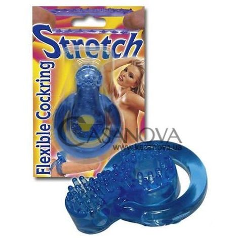 Основне фото Насадка на пеніс Stretch Flexible Cockring синя