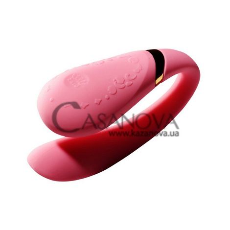 Основне фото Вібратор для пар Zalo Fanfan рожевий 8,4 см