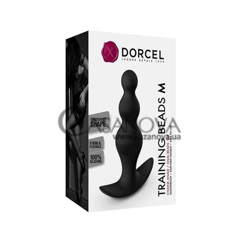 Основное фото Анальная пробка Dorcel Training Beads M чёрная 11,5 см