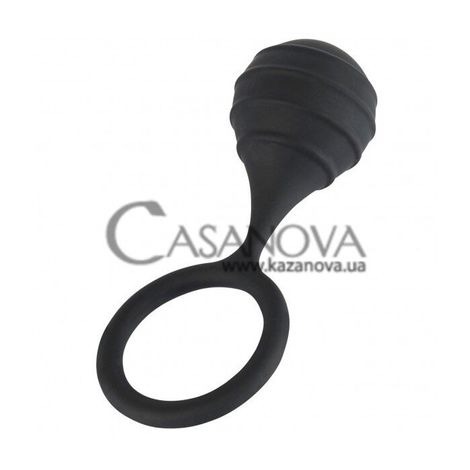 Основное фото Эрекционное кольцо с утяжелением Black Velvets Cock Ring & Weight чёрное