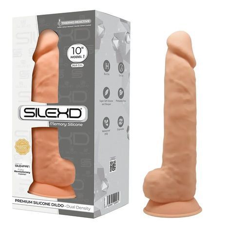 Основное фото Фаллоимитатор на присоске Silexd Arnold 10" Model 1 телесный 26,6 см