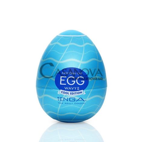 Основное фото Мастурбатор-яйцо Tenga Egg Wavy II Cool прозрачное