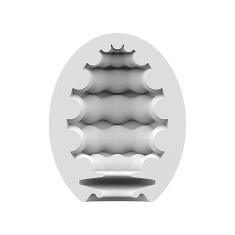 Основное фото Самосмазывающийся мастурбатор-яйцо Satisfyer Egg Riffle белый