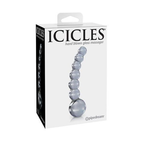 Основное фото Стеклянный фаллоимитатор Pipedream Icicles No. 66 прозрачный 12 см