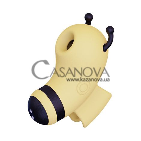 Основне фото Вакуумний стимулятор з мікрострумами CuteVibe Beebe жовтий 6,5 см