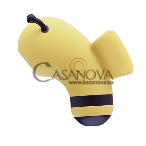 Основне фото Вакуумний стимулятор з мікрострумами CuteVibe Beebe жовтий 6,5 см