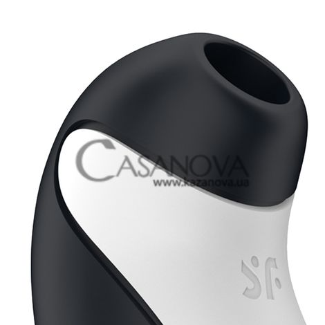 Основне фото Вакуумний стимулятор із вібрацією Satisfyer Orca чорний 11,5 см