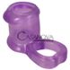 Додаткове фото Відкрита насадка з кільцем на мошонку Sleeve & Ball Ring фіолетова 4,7 см