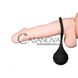 Дополнительное фото Эрекционное кольцо с утяжелением Black Velvets Cock Ring & Weight чёрное