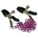 Дополнительное фото Зажимы для сосков Nipple Chain фиолетовые