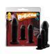 Дополнительное фото Набор анальных плагов на присоске Chisa Novelties Evil Dark Kit чёрный