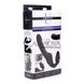 Додаткове фото Страпон безремінний Xr Brands Strap U Slim Rider Ribbed Strapless Strap-on Vibrator чорний 21,6 см
